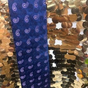 Brooks Brothers Blue and Purple Paisley Tie